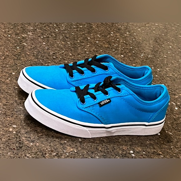 YOUTH VANS SIZE 4–SUPER COOL BLUE—GREAT USED CONDITION—CLEAN—UNISEX 💙💙 - Picture 4 of 13